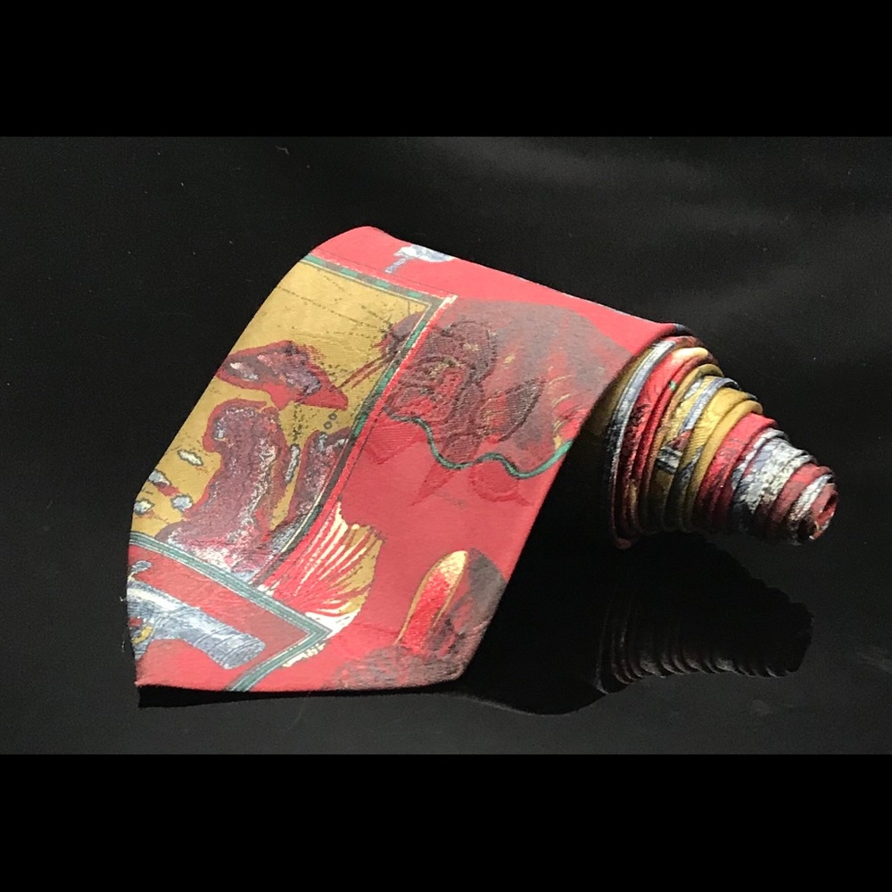 Ambassador Mens Neck Tie Ocean Shipwreck Tie